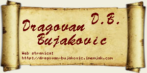 Dragovan Bujaković vizit kartica